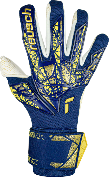 Reusch Attrakt Gold X GluePrint 5470974 4410 blue orange gold front